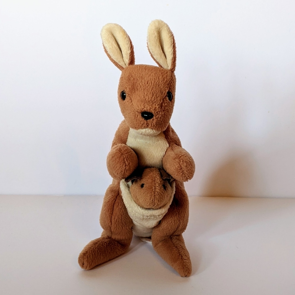 Kangaroo Beanie Baby Pouch Rare with Stamp inside Tag